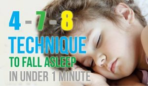 क्या आप एक मिनट में सो जाना चाहते हैं?