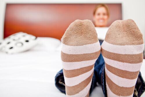 सोने के लिए मोजे