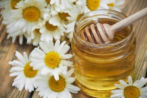 2. माइग्रेन के लिए कैमोमाइल और शहद (Chamomile and honey)