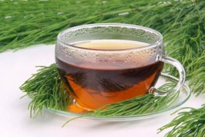 हॉर्सटेल और ग्रीन टी अर्क (Horsetail and Green Tea Infusion)