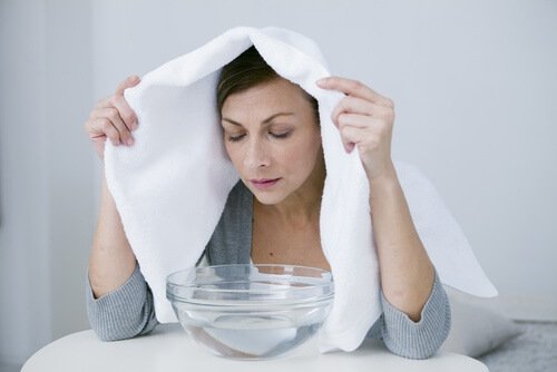 स्टीम-बाथ लें (Take Steam Baths) : फेफड़ों