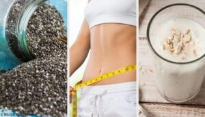 वजन घटाने वाली स्वादिष्ट पियर्स, चिया और ओट की पेट भराऊ स्मूदी